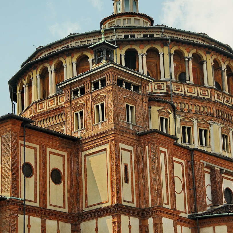 2013-07 Mailand [0275] Santa Maria delle Grazie ist eine Dominikanerkirche in Mailand. Die seit 1980 auf der Liste des Weltkulturerbe der UNESCO stehende Kirche ist insbesondere dafür...